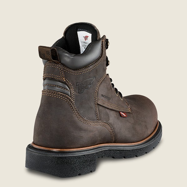 Red Wing Safety Boots Mens Dark Brown - Dynaforce® - 6-inch Insulated Waterproof Toe - 0178643-ID